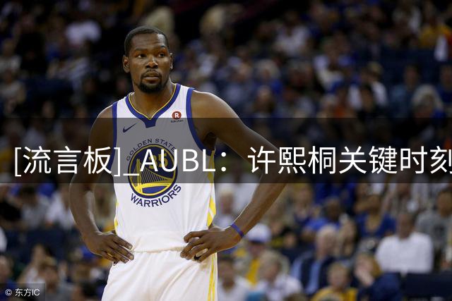 [流言板] AUBL：许熙桐关键时刻三分投进，清华还剩2分钟追平上交